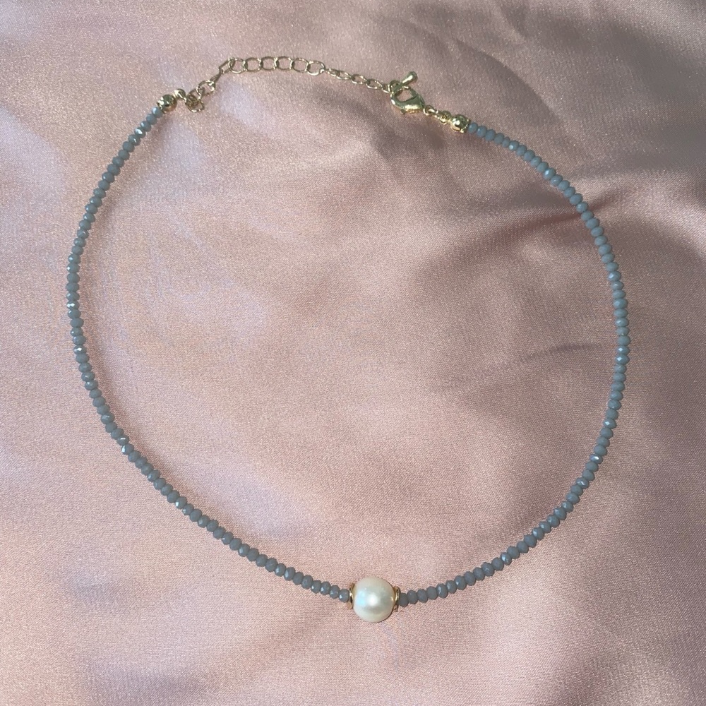 cute beaded pearl necklace